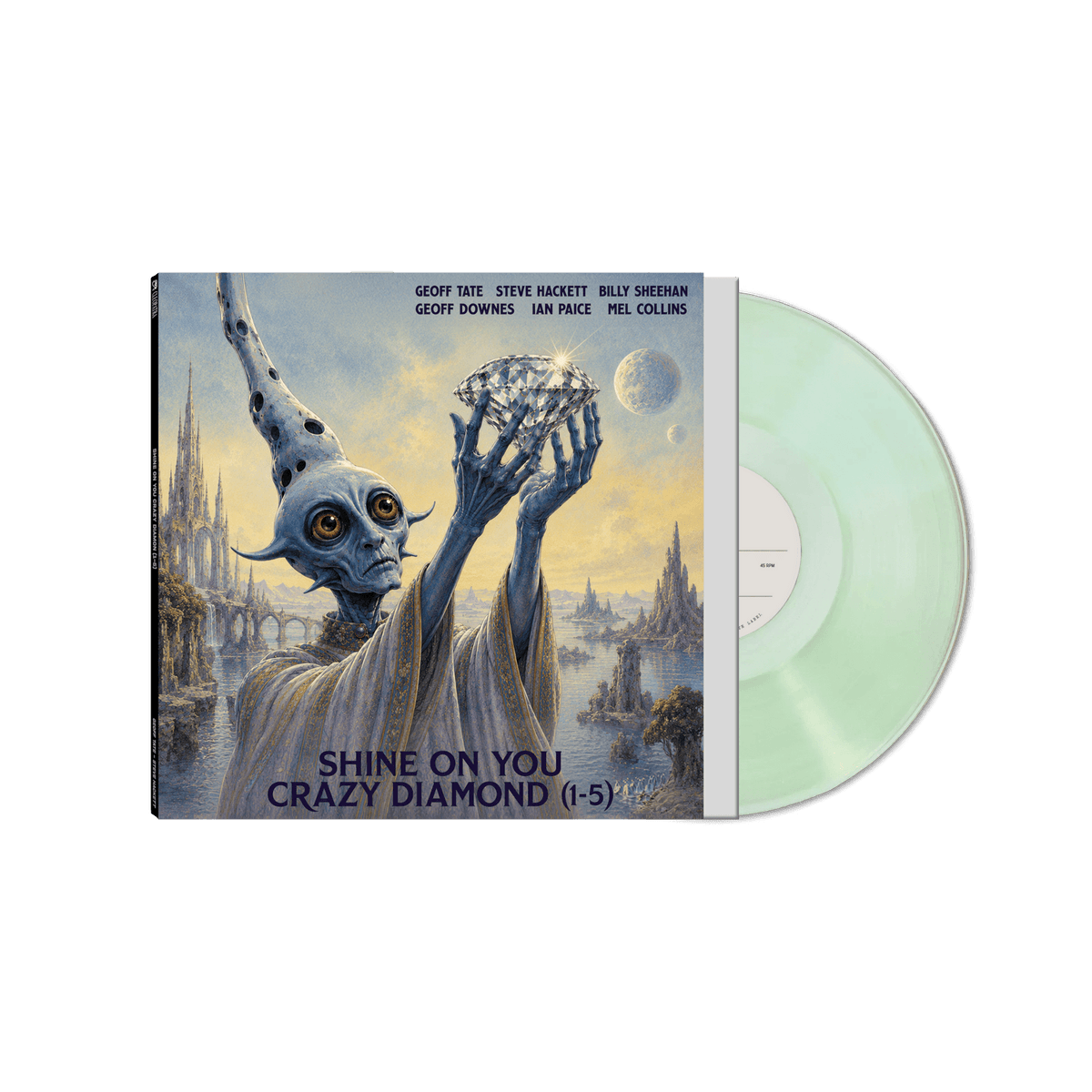 Geoff Tate, Steve Hackett, Billy Sheehan, Geoff Downes, Ian Paice & Mel Collins - Shine On You Crazy Diamond (1-5) (Coke Bottle Green Etched Vinyl - White Label)