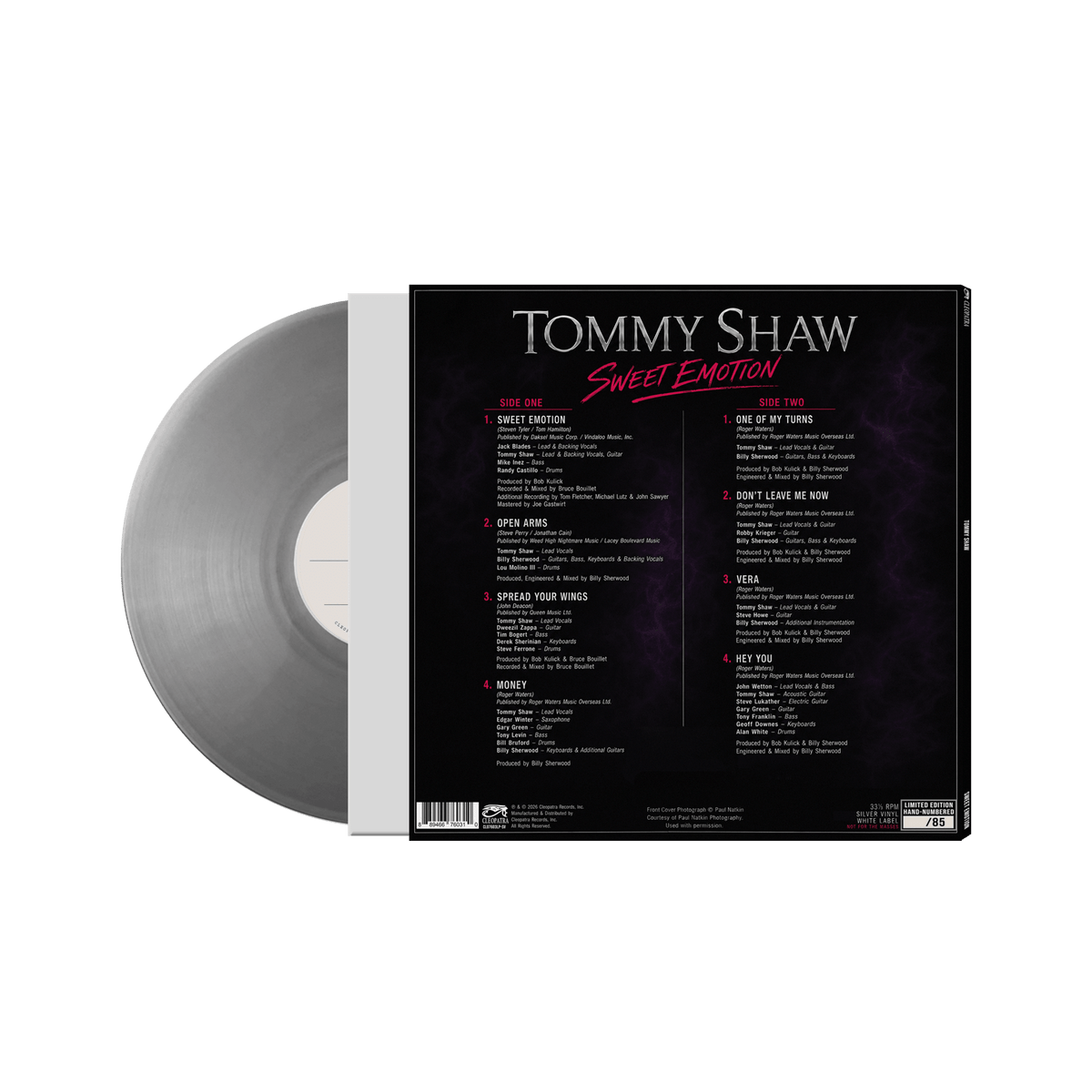 Tommy Shaw - Sweet Emotion (Silver Vinyl White Label)