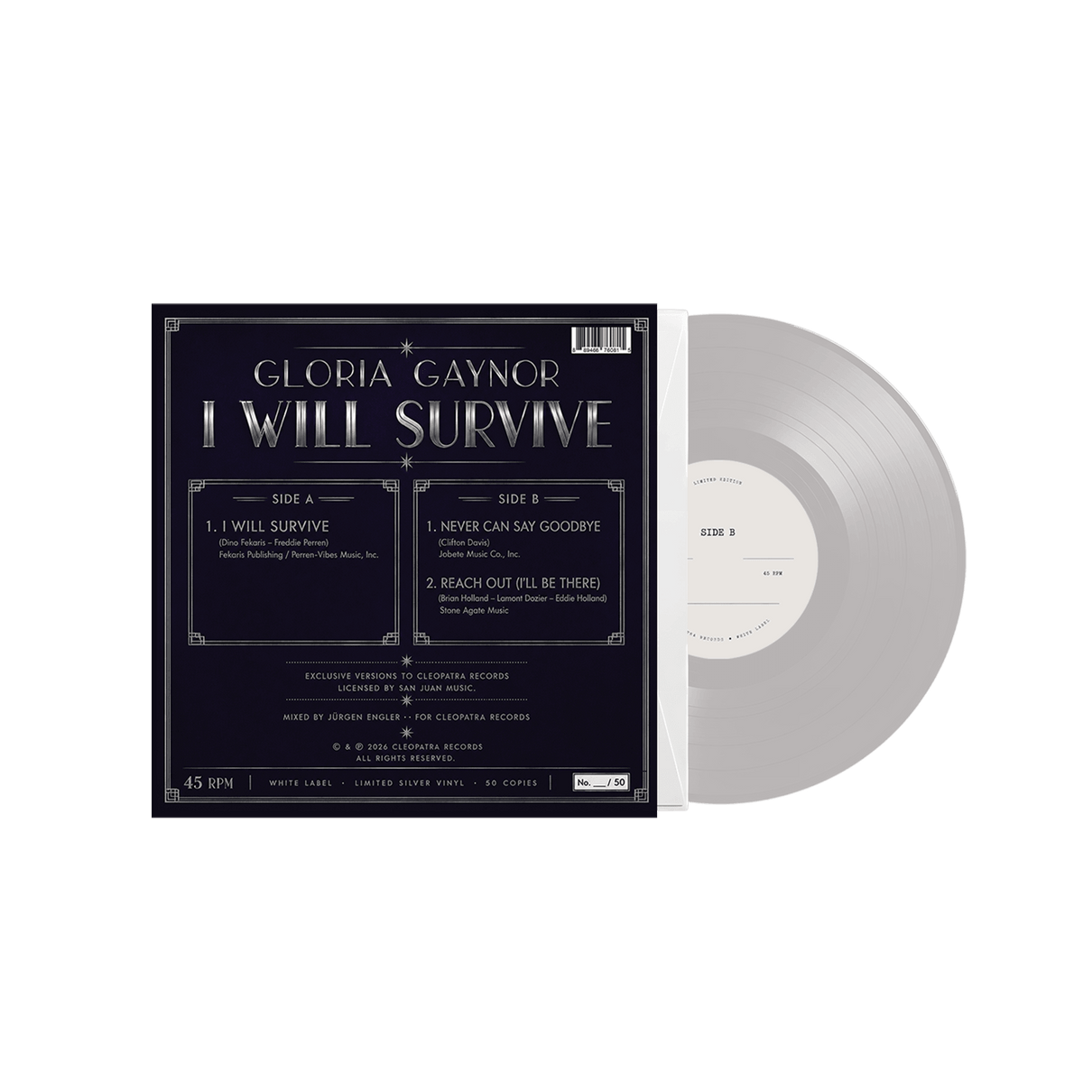 Gloria Gaynor - I Will Survive (Silver Vinyl - White Label)