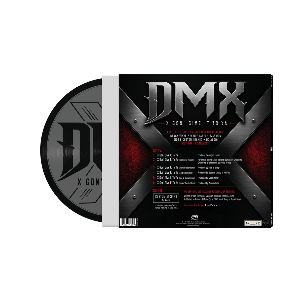 DMX - X Gon' Give It To Ya (Black/Etched Vinyl White Label)