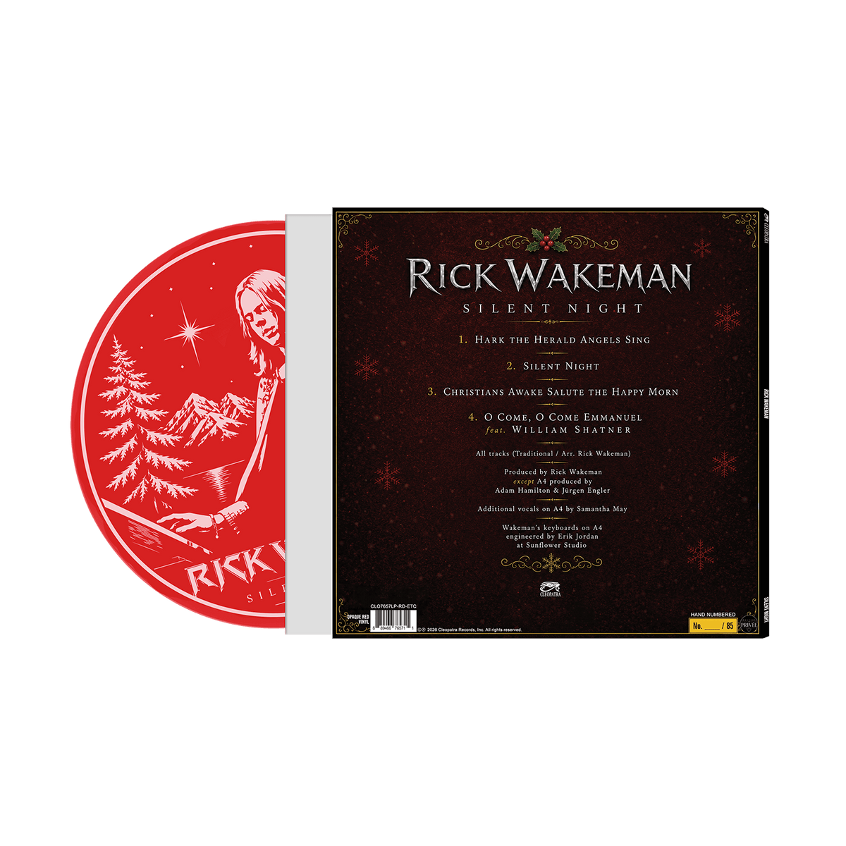 Rick Wakeman - Silent Night (Red Etched Vinyl - White Label)