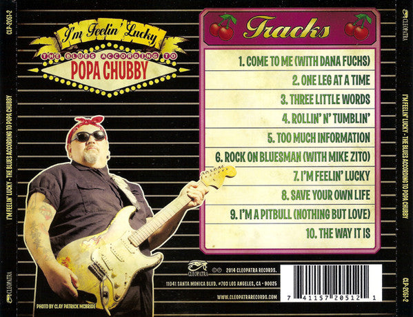 Popa Chubby - I’m Feelin’ Lucky - The Blues According To Popa Chubby (CD)