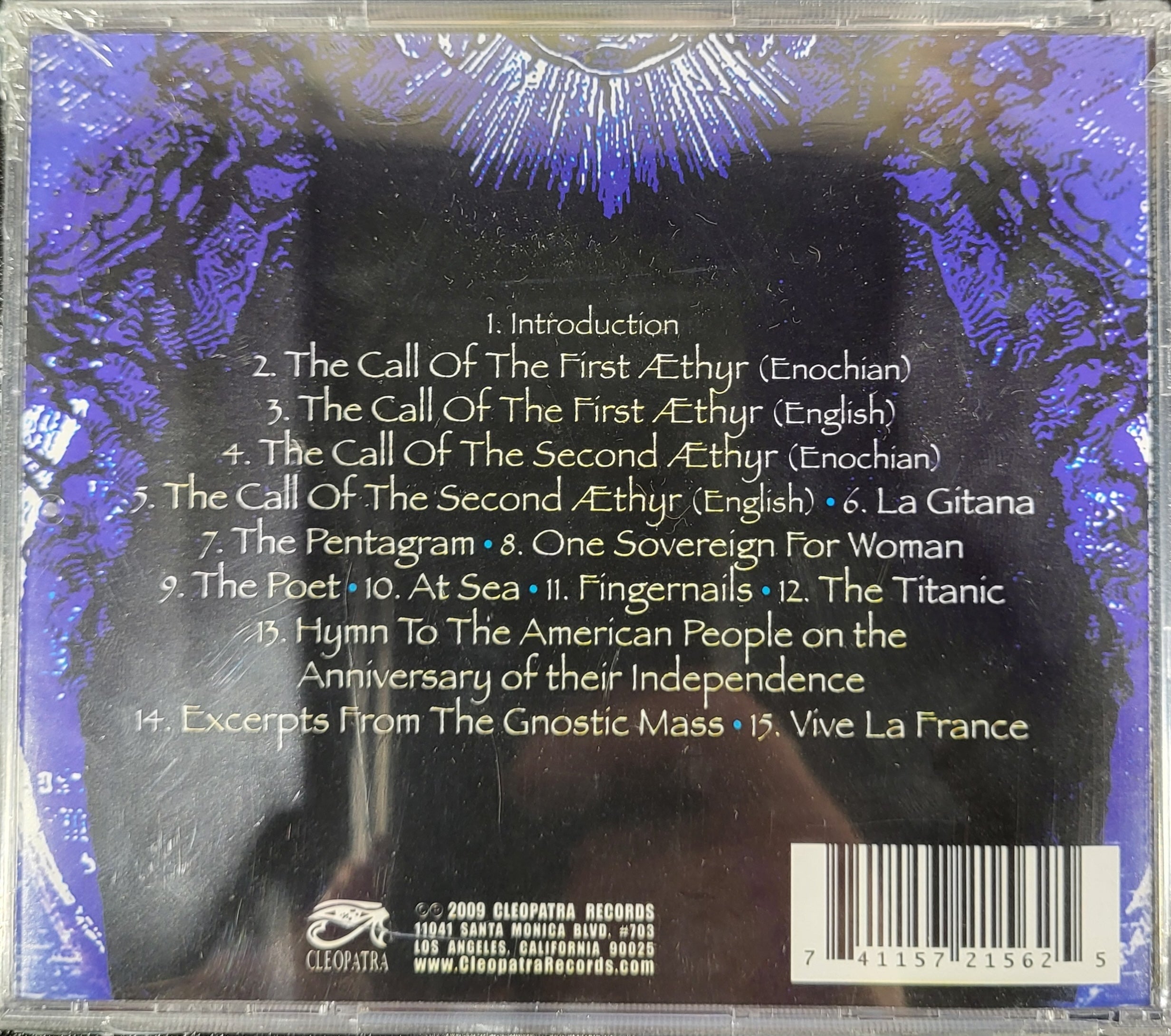 Aleister Crowley - 1910-1914 Black Magic Recordings (CD) - Cleopatra Records