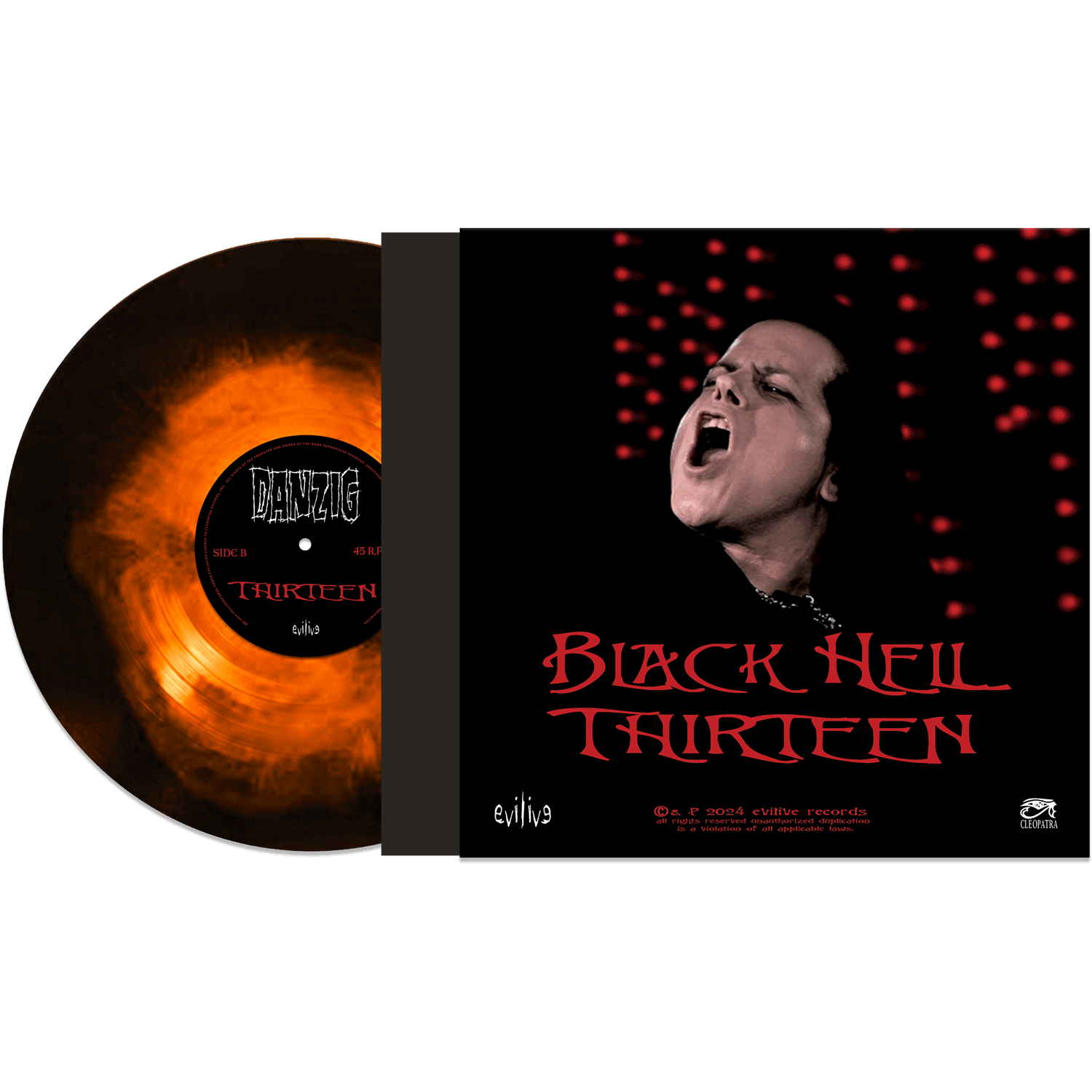 Danzig - Black Hell (Limited Edition Colored 12" Vinyl - Signed by Glenn Danzig) - Cleopatra Records