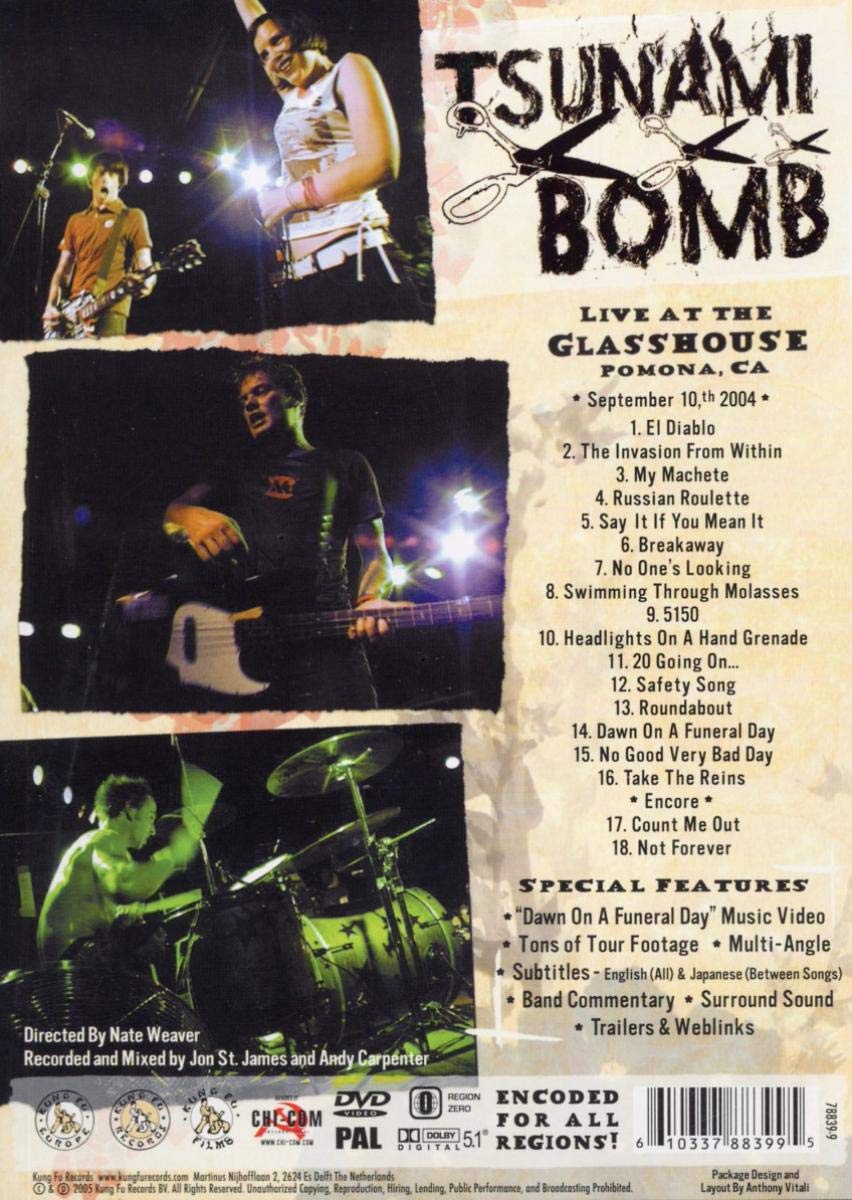 Tsunami Bomb – Live im Glasshouse (DVD)