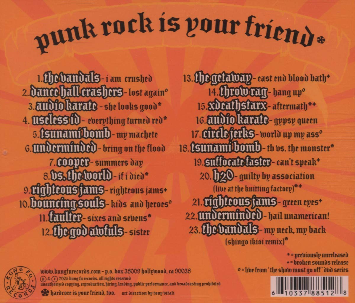 Punk Rock Is Your Friend - Kung Fu Records Sampler № 6 (CD)