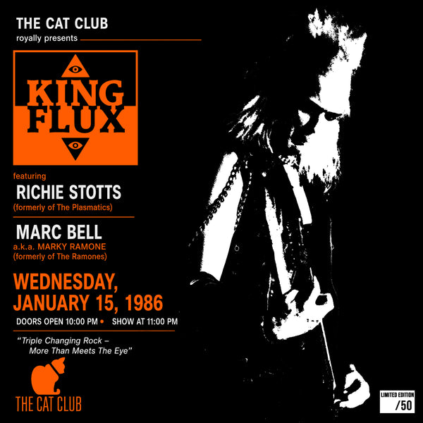 King Flux: 1986 "The Cat Club" (12" x 12" Poster)