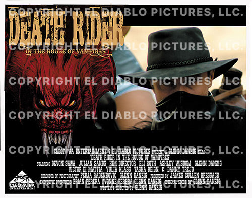 Death Rider - In The House of Vampires - 6x Lobby Cards (11” x 14