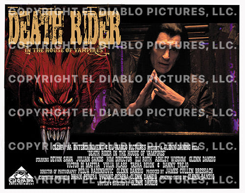 Death Rider - In The House of Vampires - 6x Lobby Cards (11” x 14