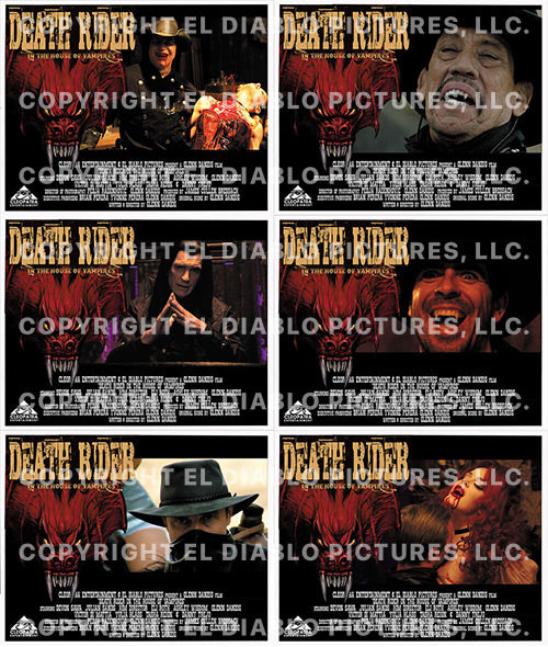 Death Rider - In The House of Vampires - 6x Lobby Cards (11” x 14
