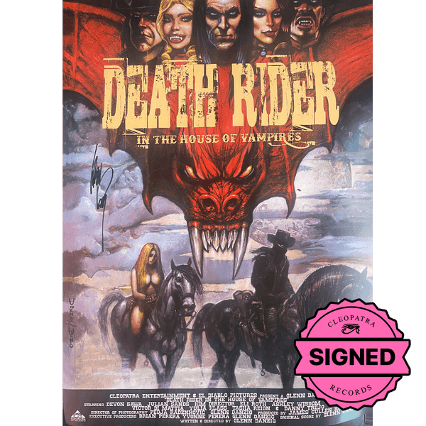 Death Rider - In The House of Vampires - Movie Poster (27" x 40" - Signed by Glenn Danzig) - Cleopatra Records