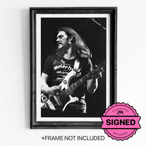 Lemmy - Motörhead (16" x 20" Photo Signed & Hand Numbered by Barry Plummer)