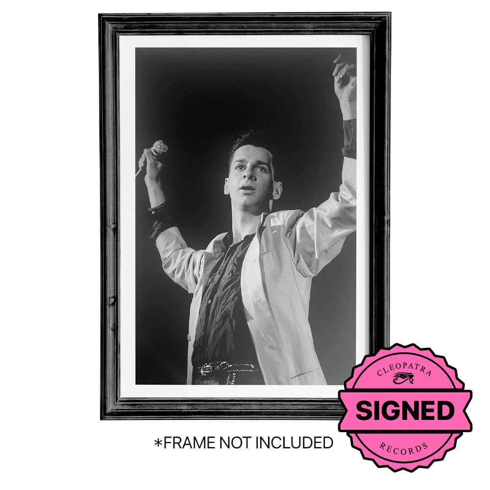 Dave Gahan - Depeche Mode (16" x 20" 1986 B&W Photo Signed & Hand Numbered by Barry Plummer) - Cleopatra Records