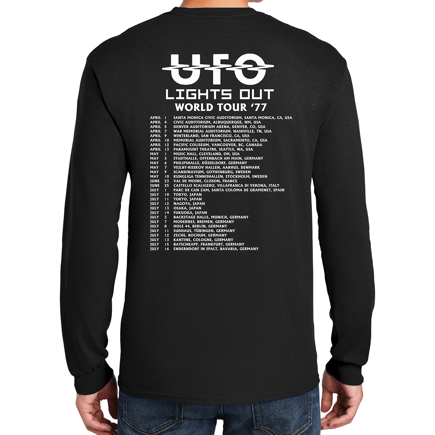 UFO - Lights Out - World Tour '77 (T-Shirt) - Cleopatra Records