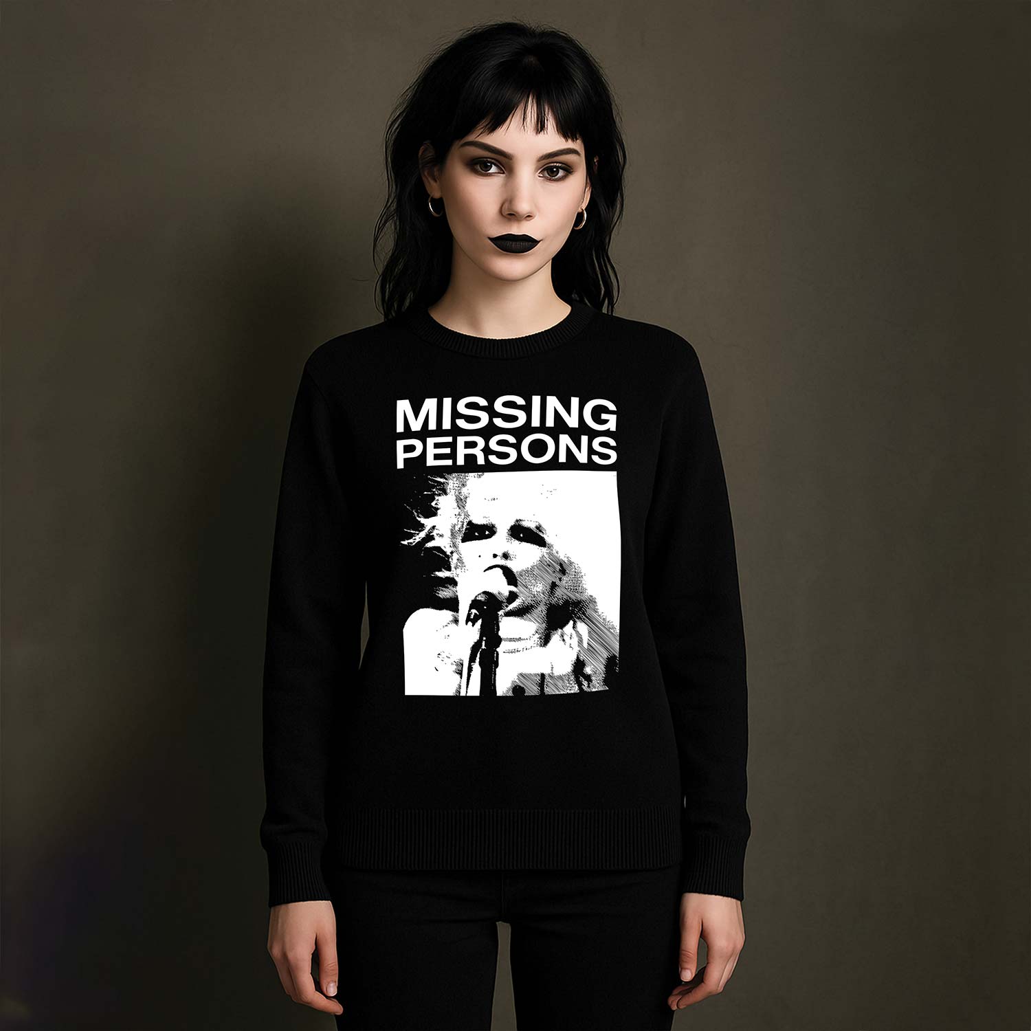 Missing Persons - Destination Unknown (Cashmere Blend Knit Sweater) - Cleopatra Records