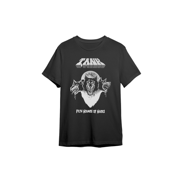 Tank: 1982 Tour / Filth Hounds Of Hades (Metallic T-Shirt) - Cleopatra Records