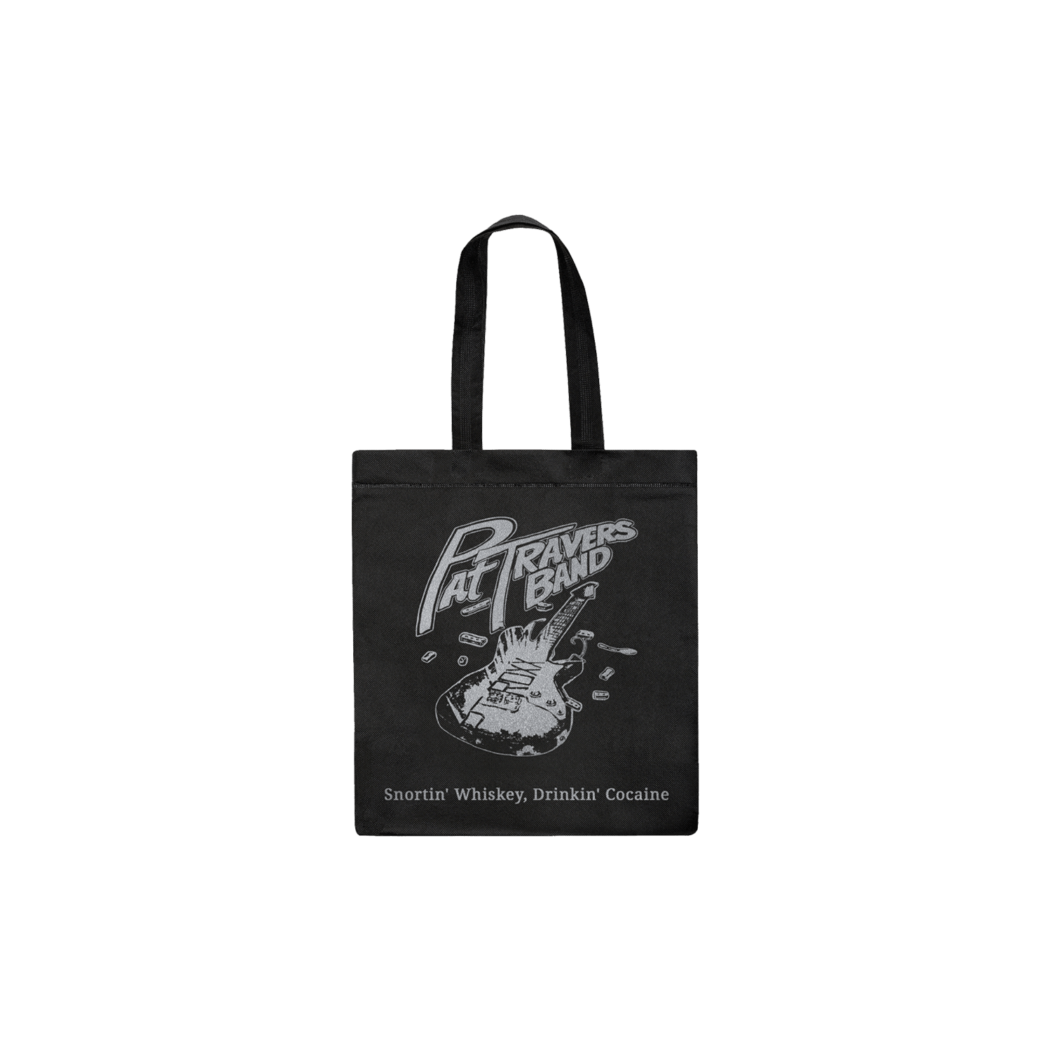Pat Travers: Snortin' Whiskey, Drinkin' Cocaine (Tote Bag) - Cleopatra Records