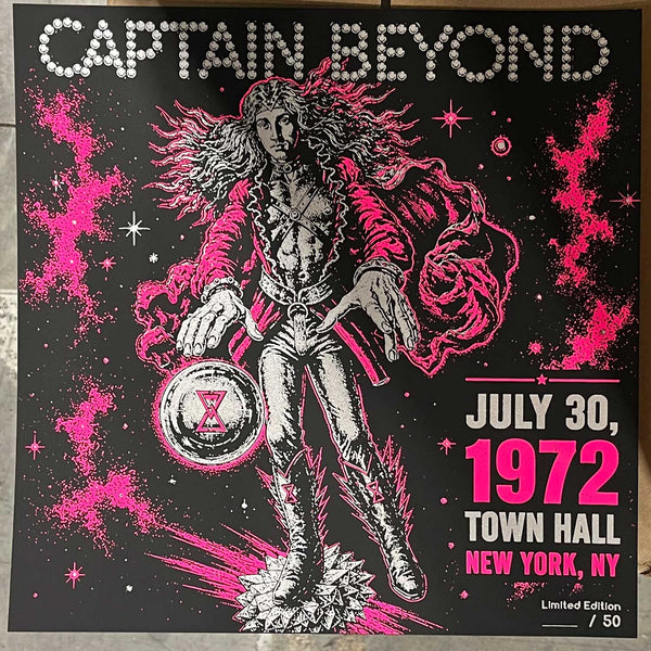 Captain Beyond - 1972 Town Hall NY (12" x 12" Poster)