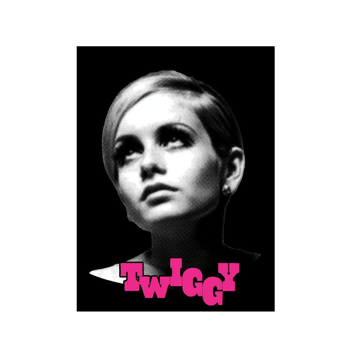 Twiggy: Mirrored Poster (18" x 24" Poster - Signed by Twiggy)