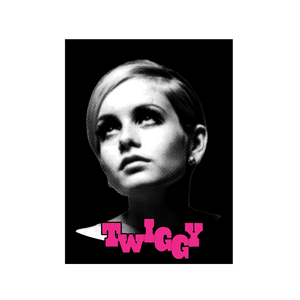 Twiggy: Mirrored Poster (18" x 24" Poster - Signed by Twiggy) - Cleopatra Records