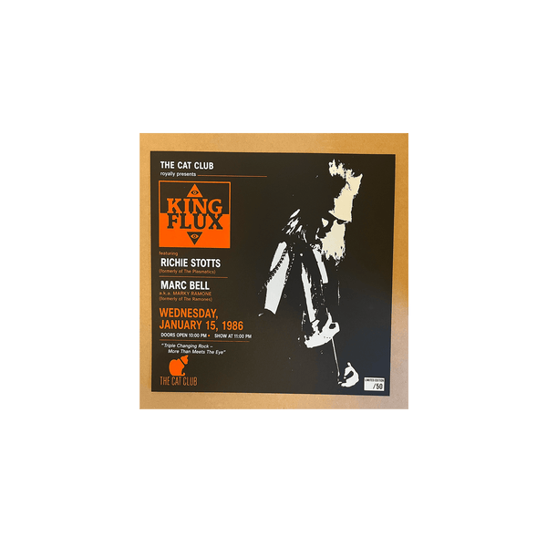 King Flux: 1986 "The Cat Club" (12" x 12" Poster)