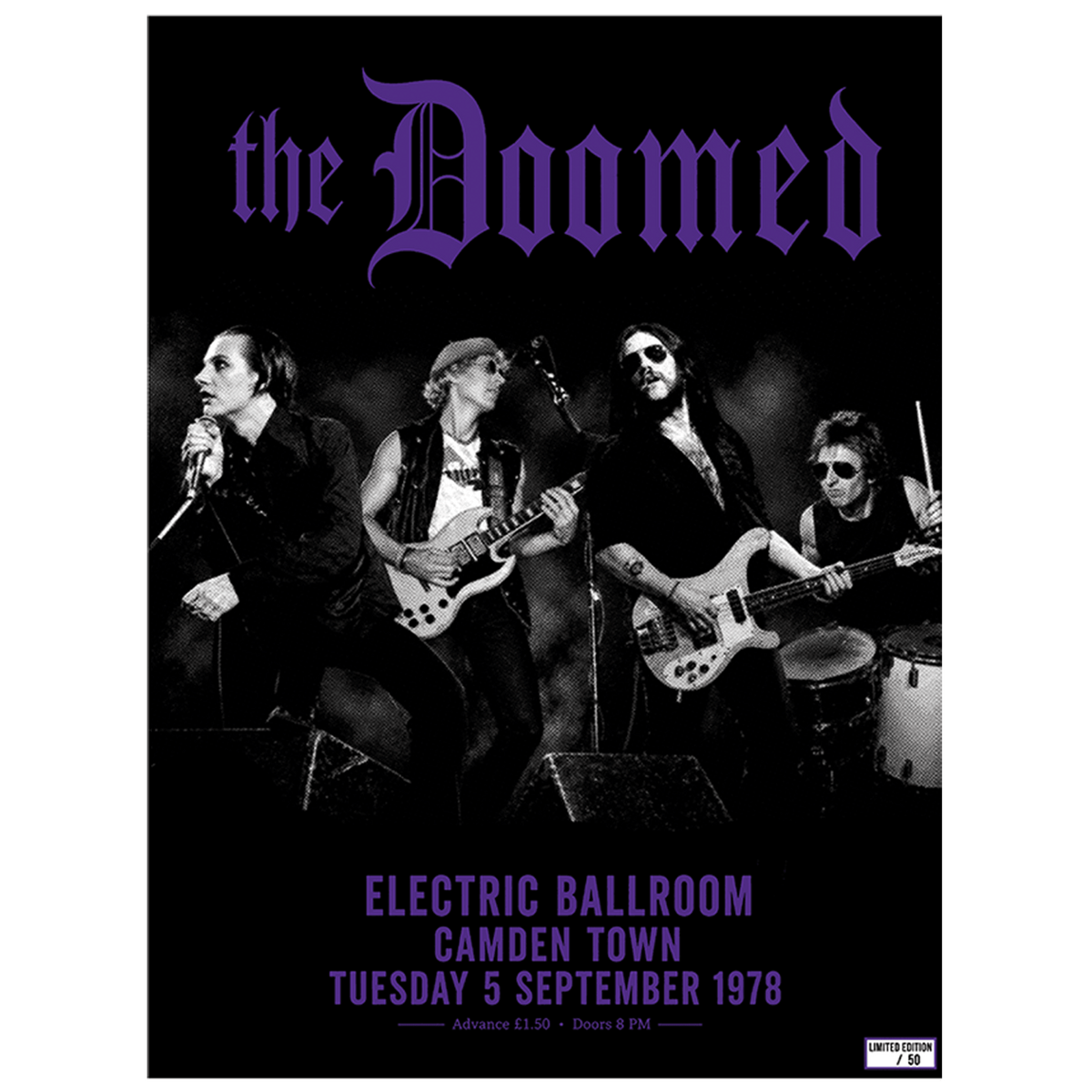 The Doomed: Electric Ballroom September 1978 (18" x 24" Poster)