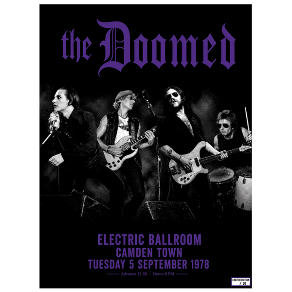 The Doomed: Electric Ballroom September 1978 (18" x 24" Poster)
