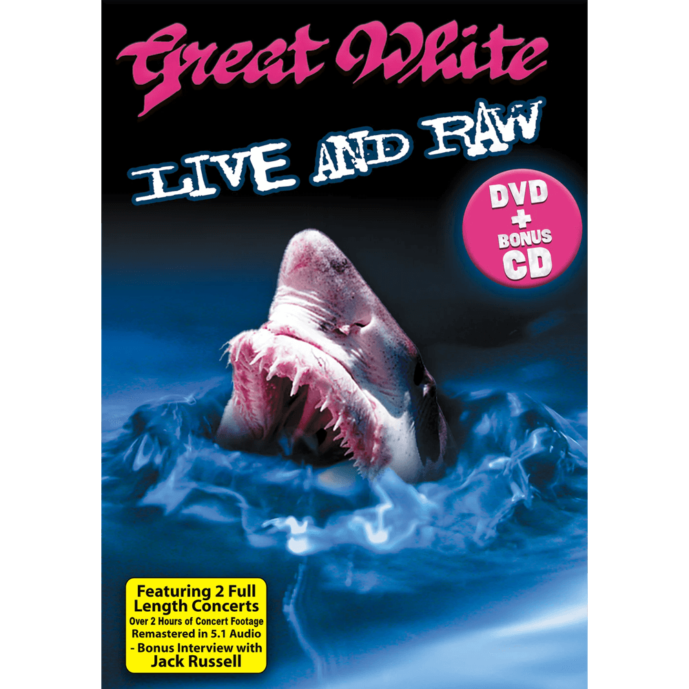 Great White - Live And Raw: Paquete Deluxe (DVD + CD extra)