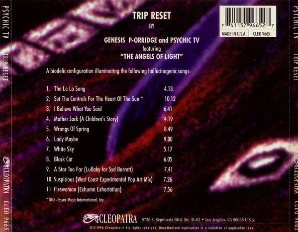 Psychic TV - Trip Reset (CD)