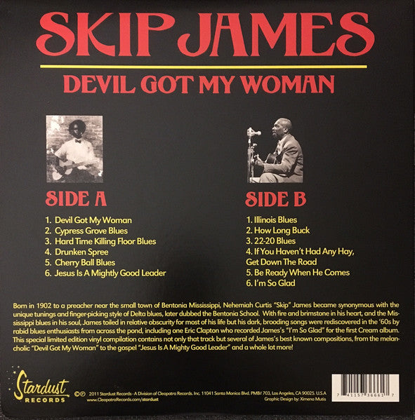 Skip James - Devil Got My Woman (LP - 2011 Re-release) - Cleopatra Records