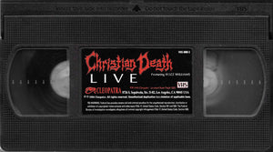 Christian Death featuring Rozz Williams - Live (VHS) - Cleopatra Records
