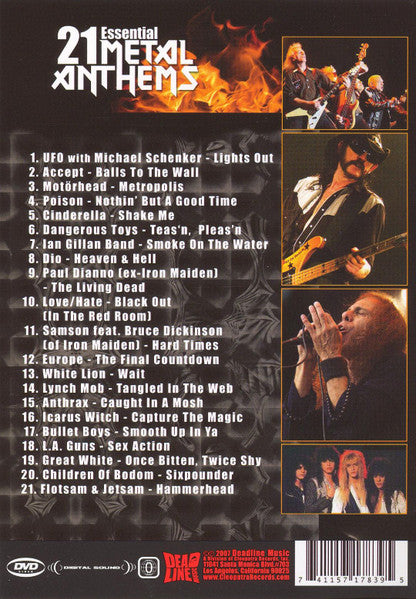 21 Essential Metal Anthems (DVD)