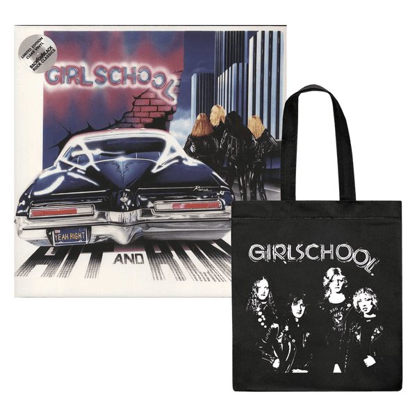 Girlschool - Hit And Run (Limited Edition Clear Vinyl LP Import + Tote Bag Bundle)