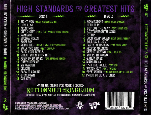 Kottonmouth Kings - High Standards And Greatest Hits (CD)