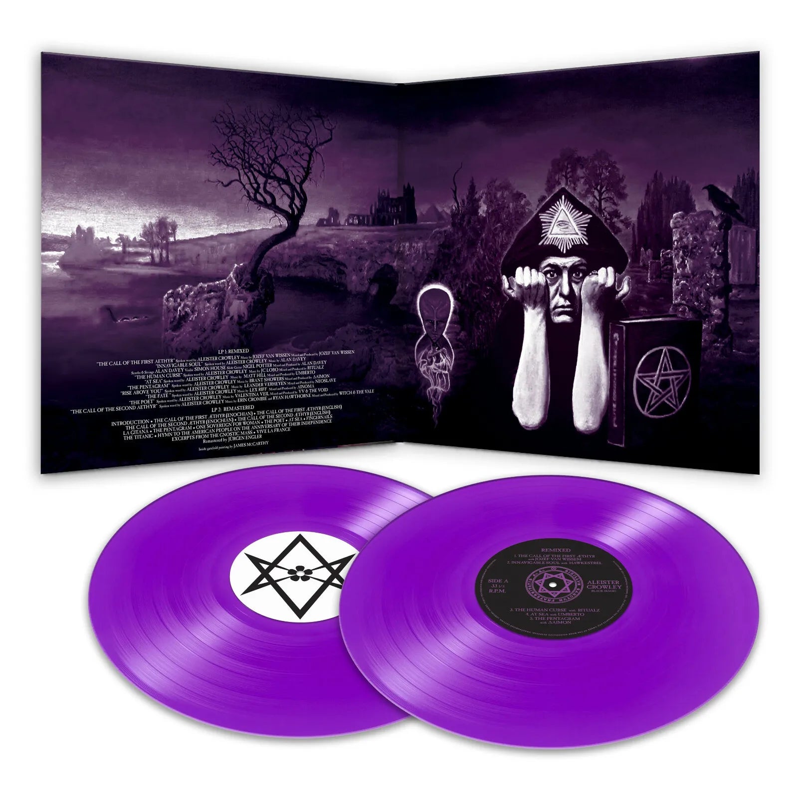 Aleister Crowley - Black Magic (Limited Edition Purple Double Vinyl) - Cleopatra Records