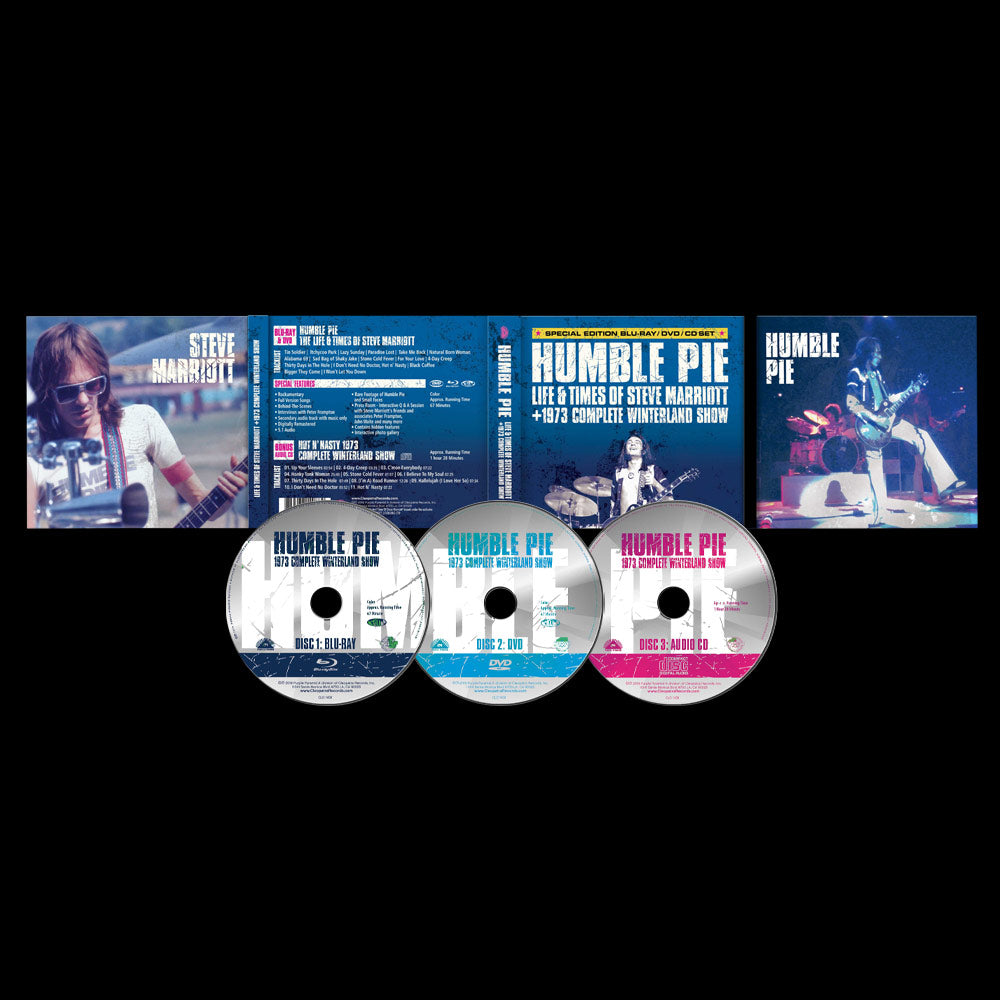 Humble Pie - Life & Times of Steve Marriott + 1973 Complete Winterland Show (Blu-Ray/DVD/CD)