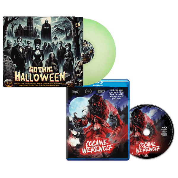 Gothic Halloween (Glow in the Dark Vinyl) + Cocaine Werewolf (Blu-Ray) Bundle - Cleopatra Records