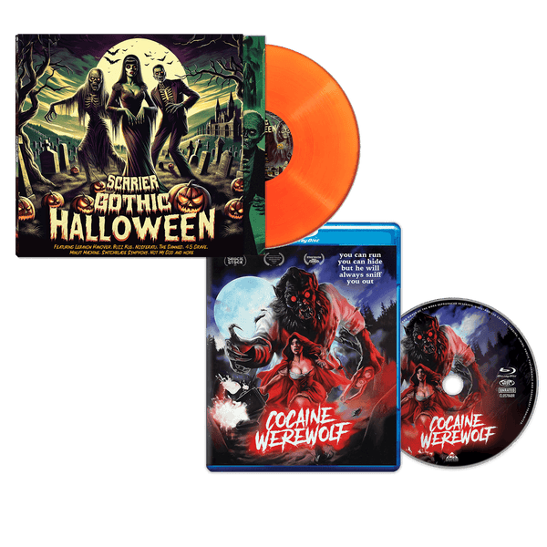Scarier Gothic Halloween (Orange Vinyl) + Cocaine Werewolf (Blu-Ray) Bundle - Cleopatra Records