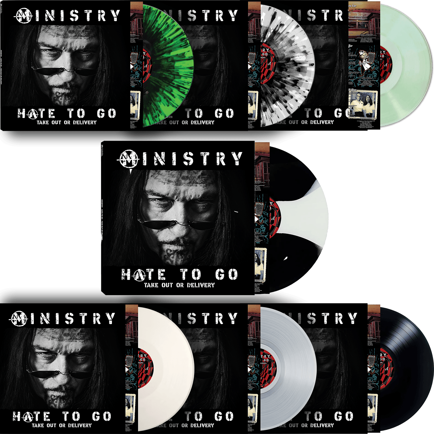 Ministry - Hate To Go - Take Out Or Delivery (Colored Vinyl LP or Deluxe Box Set)