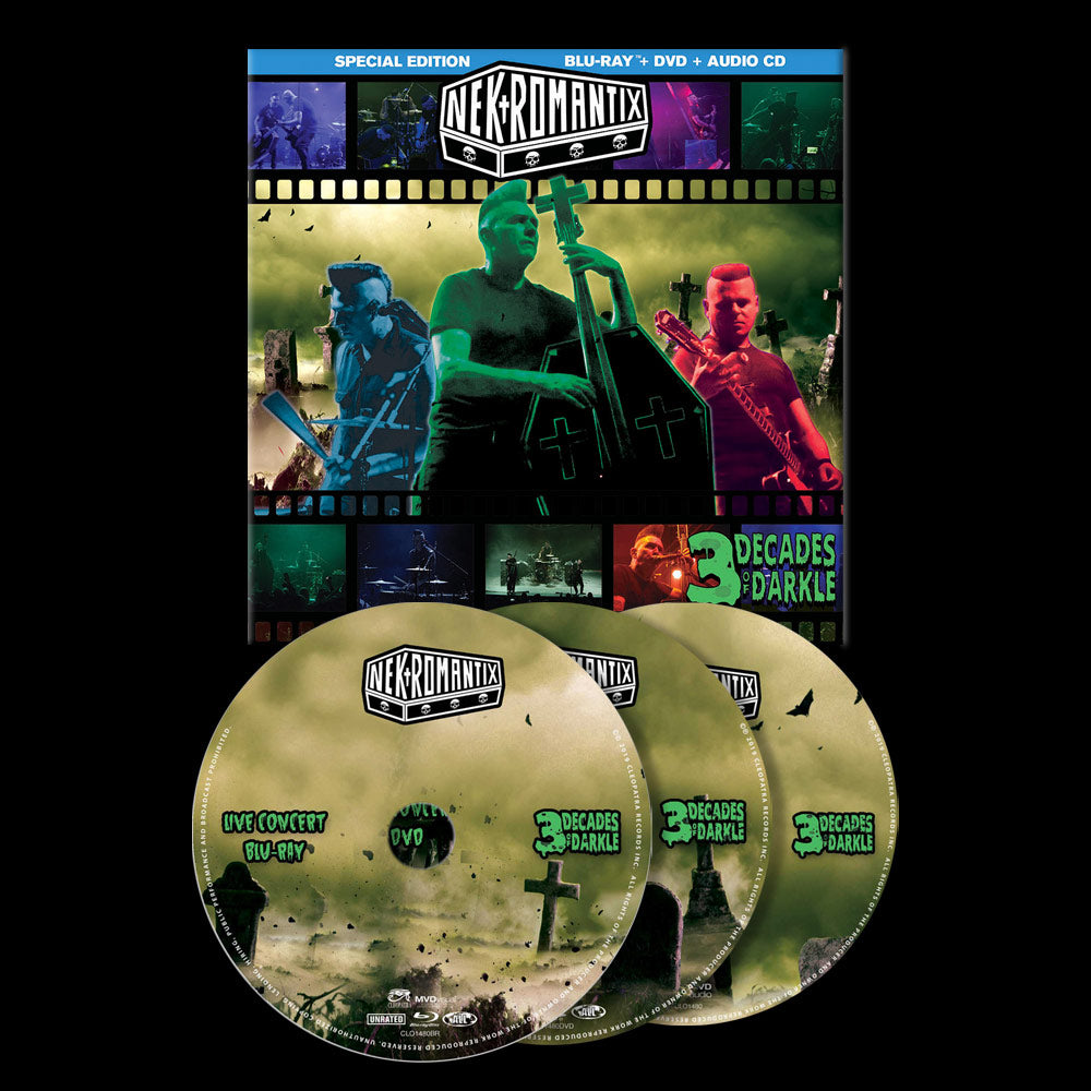 Nekromantix - 3 Decades of Darkle (Blu-Ray + DVD + CD) - Cleopatra Records