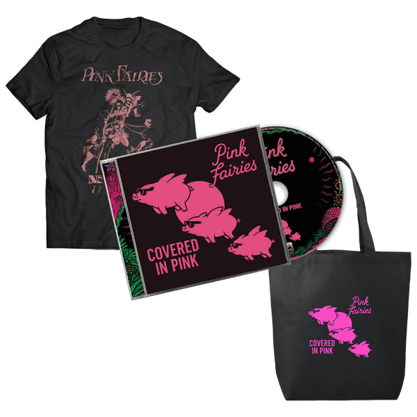 Pink Fairies - Covered In Pink (CD/T-Shirt/Tote - Bundle)
