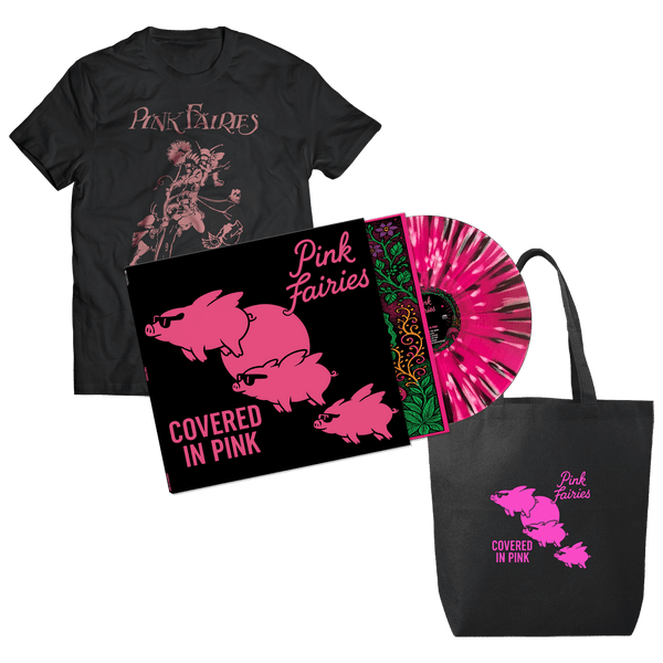 Pink Fairies - Covered In Pink (Vinyl LP/T-Shirt/Tote - Bundle