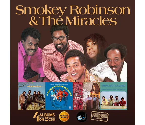 Smokey Robinson & The Miracles - What Love Has Joined Together/ A Pocket Full Of Miracles/ One Dozen Roses/ Flying Hight Together (2 CD) - Cleopatra Records