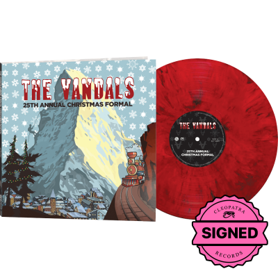 The Vandals - 25th Annual Christmas Formal (Red Marble Vinyl - Signed by Signed by Joe Escalante)
