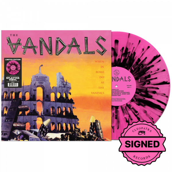 The Vandals - When In Rome Do As The Vandals (Pink/Black Splatter Vinyl - Signed by Joe Escalante)